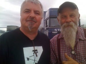 Jon Earl and Seasick Steve - Steve has the longer beard :)