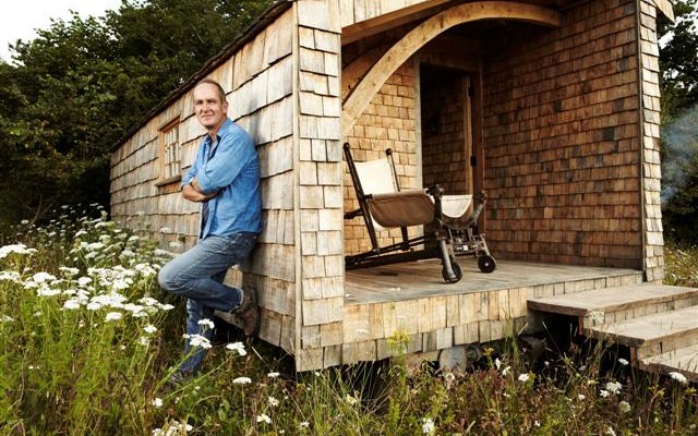 Kevin McCloud has build a shed form his own patch of woodland